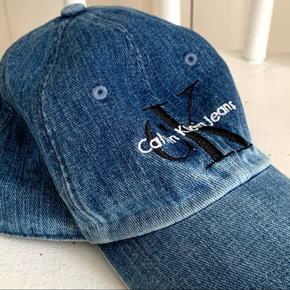 Calvin Klein denim baseball cap